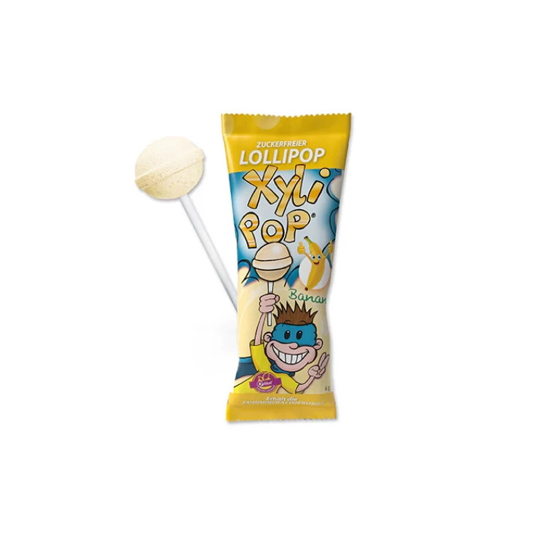 DentalCare XyliPOP ledinukas bananų skonio, HAGER&WERKEN, Xylitol, 1 vnt