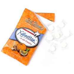 Dr. Bauer's Xylinetten Orange-Ginger pastilės (apelsinų-imbiero skonio)