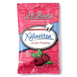 Dr. Bauer's Xylinetten Himbeere pastilės 60g (aviečių skonio)