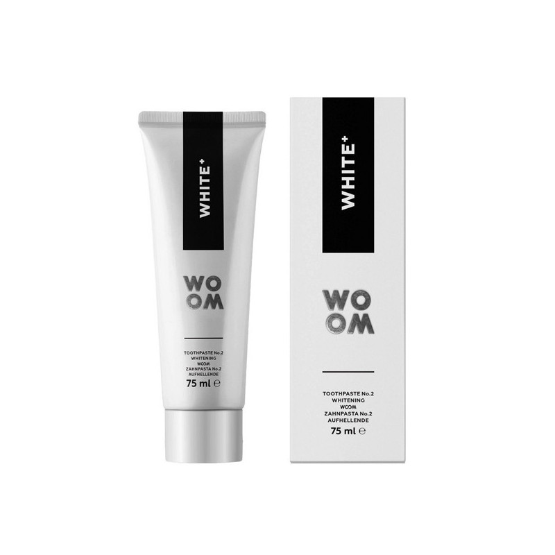 WOOM WHITE+, balinamoji dantų pasta, 75 ml