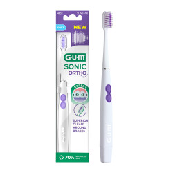 Elektrinis dantų šepetėlis GUM® SONIC ORTHO EXPERT