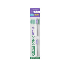 Elektrinio dantų šepetėlio keičiamos galvutės GUM® SONIC ORTHO Expert , 2 vnt.