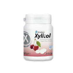Xylitol pastilės su ksilitoliu, HAGER&WERKEN, vyšnių  skonio, DĖŽUTĖJE, 26 vnt